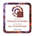 Ferðamálastofa badge: authorized day tour provider, licence 2019-530